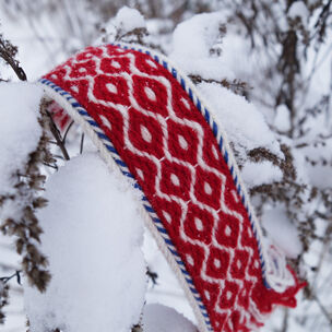 Ķēde dubulta sarkana-balta